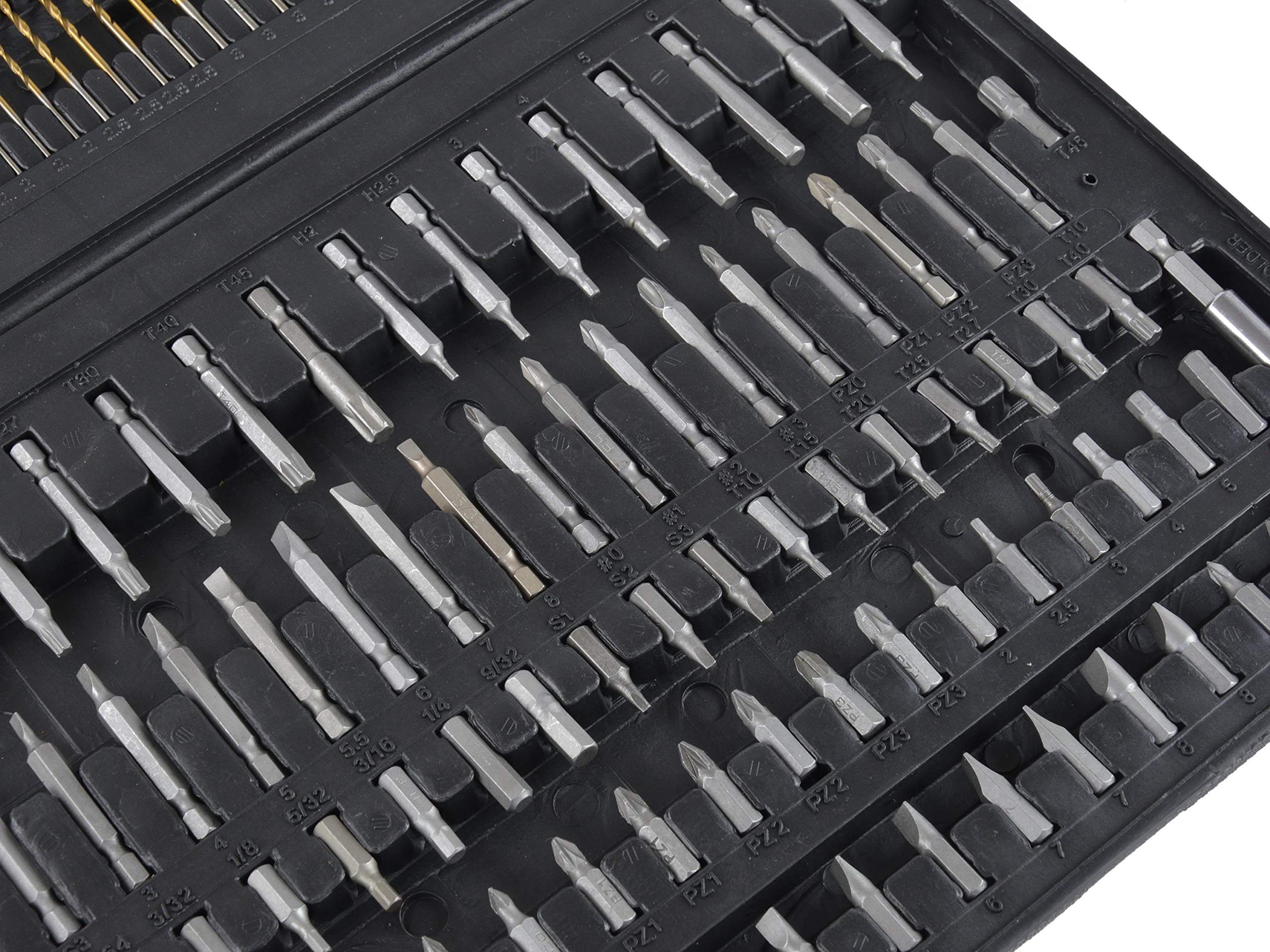 BSD Ensemble de Punte e Inserti di Avvitatore - Set de Punte per Metallo, Legno e Cemento - Punte Metallo HSS, Punte per Legno, Punte per Cemento - 300 Pezzi