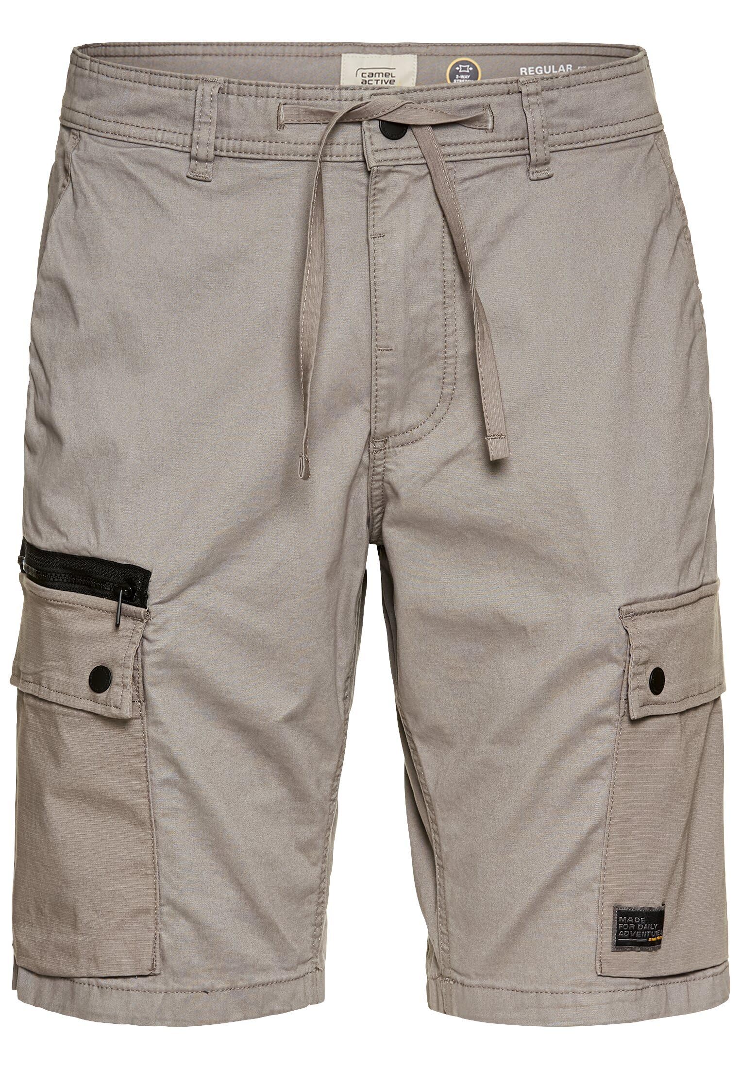 camel active Men's Shorts, Gray, 36W