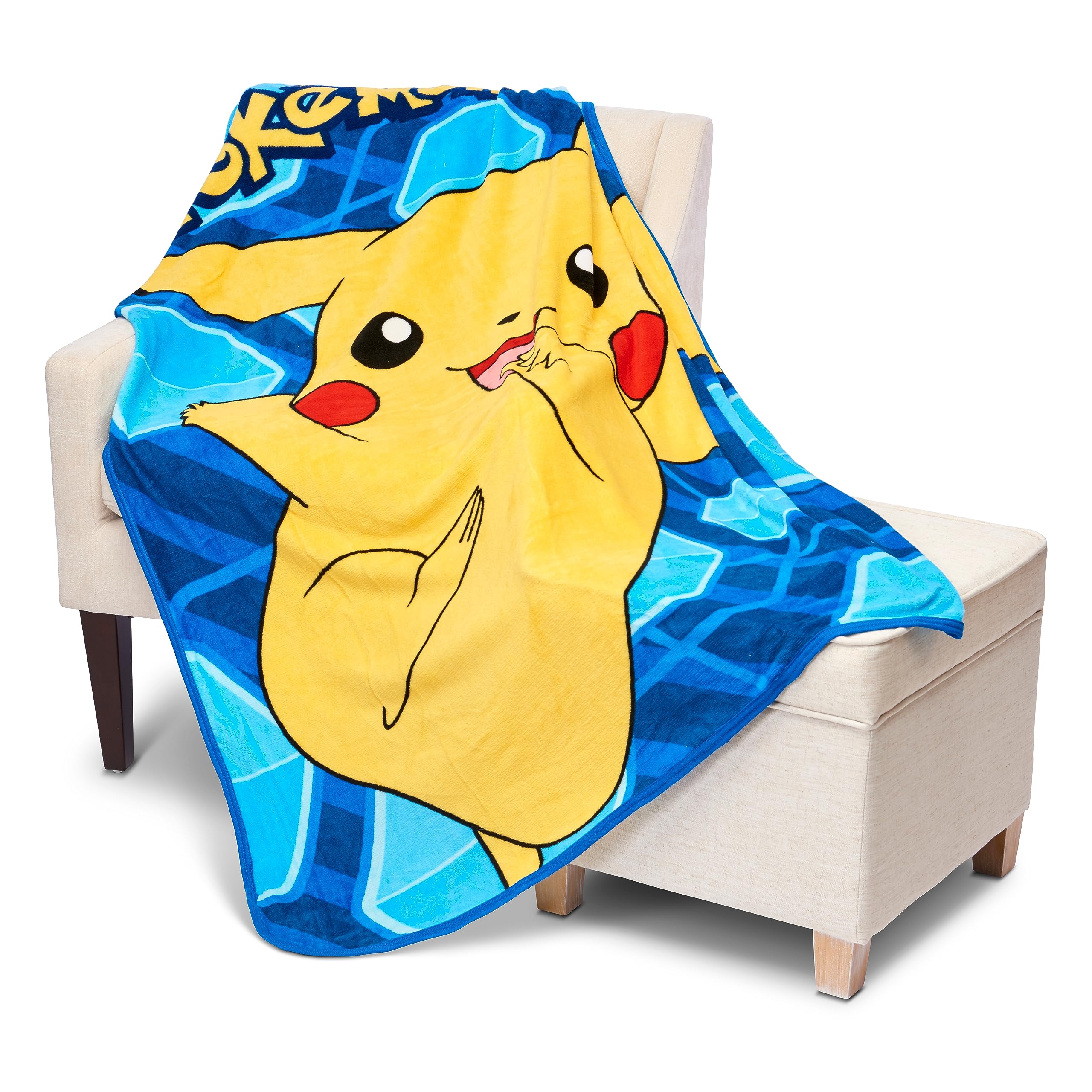Pokémon, Manta de micro Raschel Glitch Pikachu, 46 x 60 pulgadas, Glitch Pikachu 4