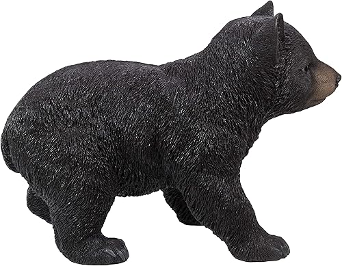 Miniatura 4 de Misc Estatua caminante de cachorro de oso negro poliresina