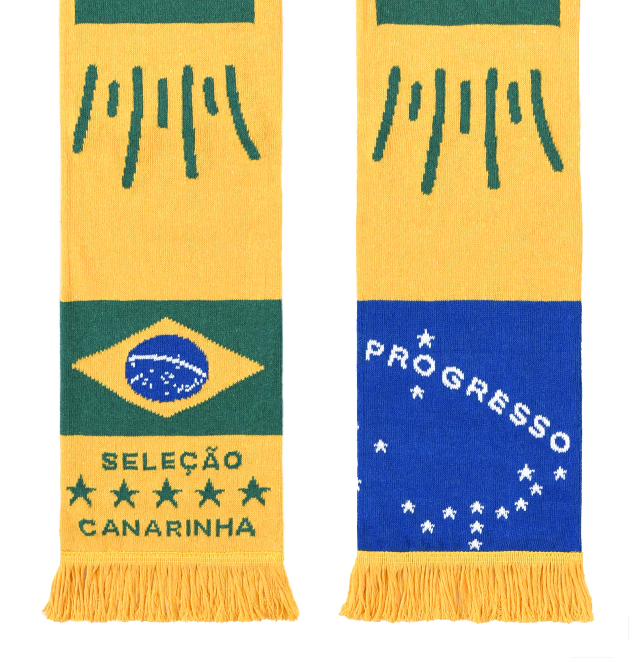 Brasil Dzianinowy szalik z bawełny z recyklingu