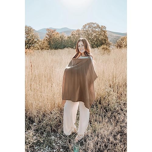 Miniatura 131 de Konssy Funda de lactancia de muselina para lactancia materna, transpirable, 100% algodón, con aro rígido para delantal de lactancia, toldo multiusos