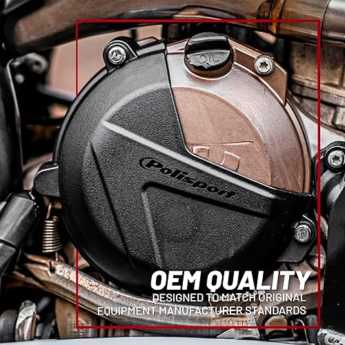 Miniatura 6 de Polisport Protector de tapa de embrague (NEGRO) Para 08-12 KTM 300XC
