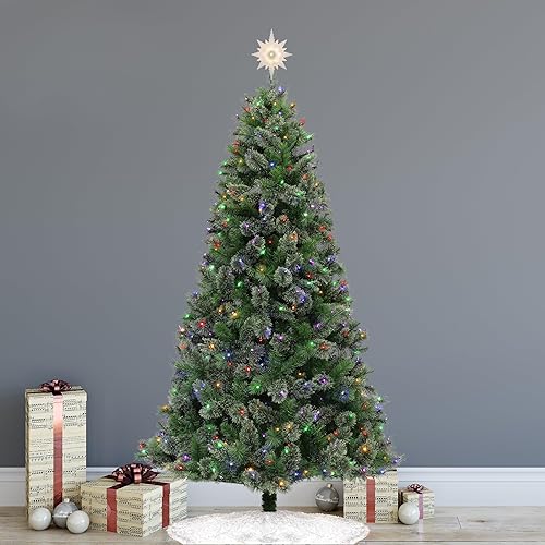 Miniatura 3 de Philips Treetopper estrella esmerilada de 12 pulgadas con bobina, 3 funciones de luz con caja de control, listado UL para uso en interiores, 10 LED