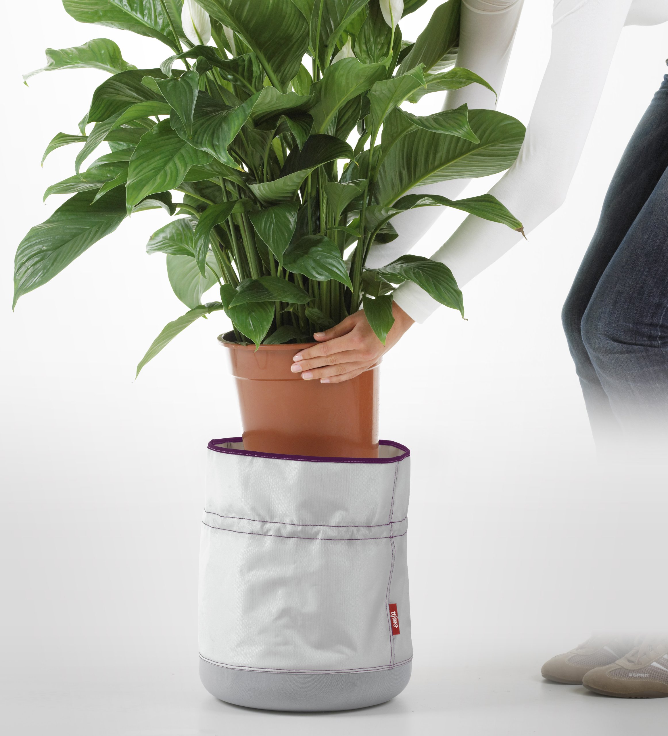 Emsa bertopf SOFT BAG, Anthrazit, 30 cm : Amazon.de: Garten