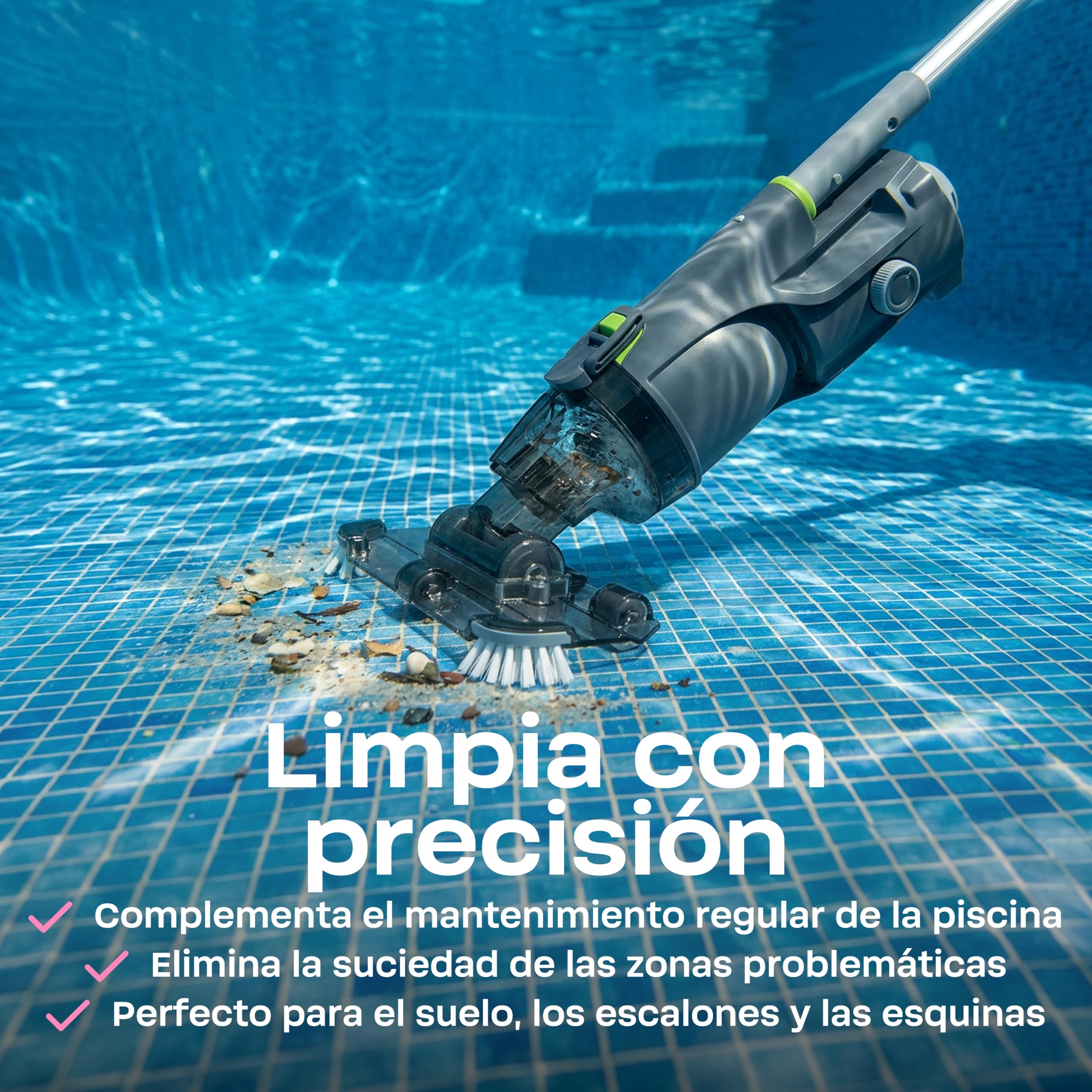 BWT ES30 Aspirador de Piscina a Batería para Piscinas y Spa 7,4 V
