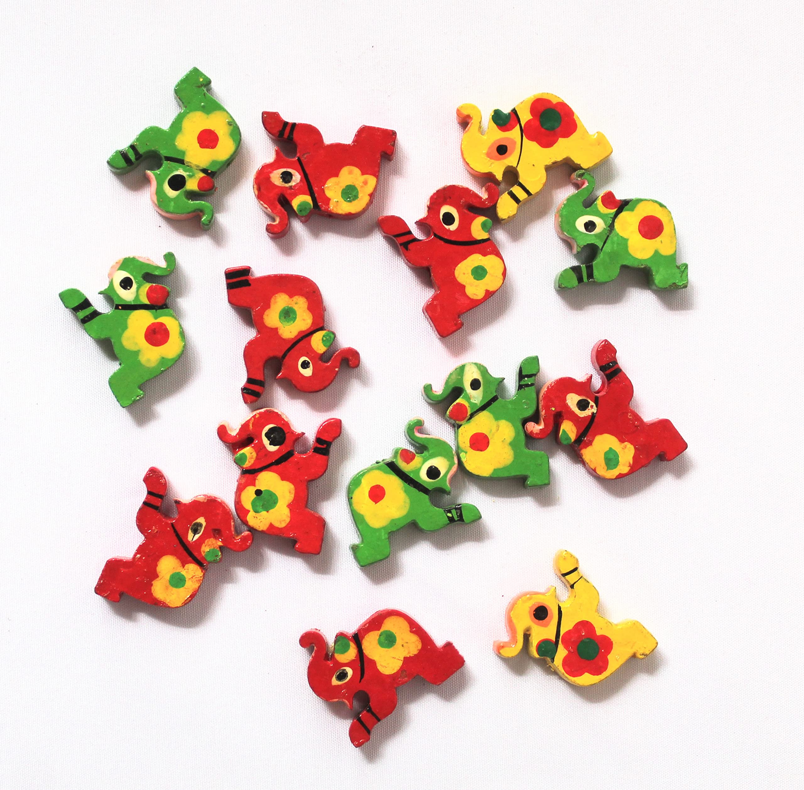 Craft Affair | Wooden Elephant Beads | (2cm Pack of 20)- Multicolor | for Beading, Jewellery Making & Art Craft Work (B09ZDYN8NG) Amazon Price History, Amazon Price Tracker
