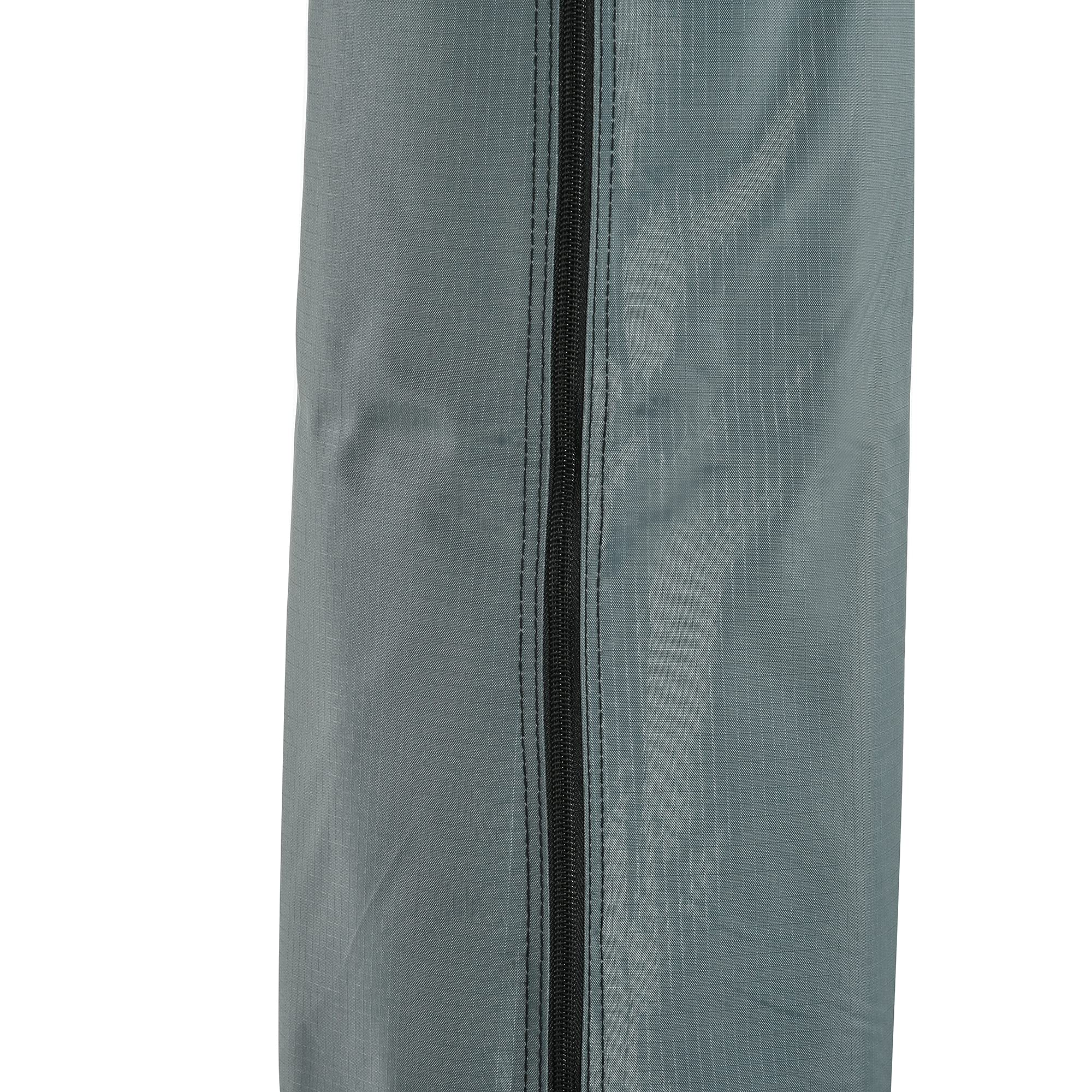 Outsunny Housse de Protection imperméable pour Parasol Droit avec Fermeture éclair et Cordon de Serrage Gris