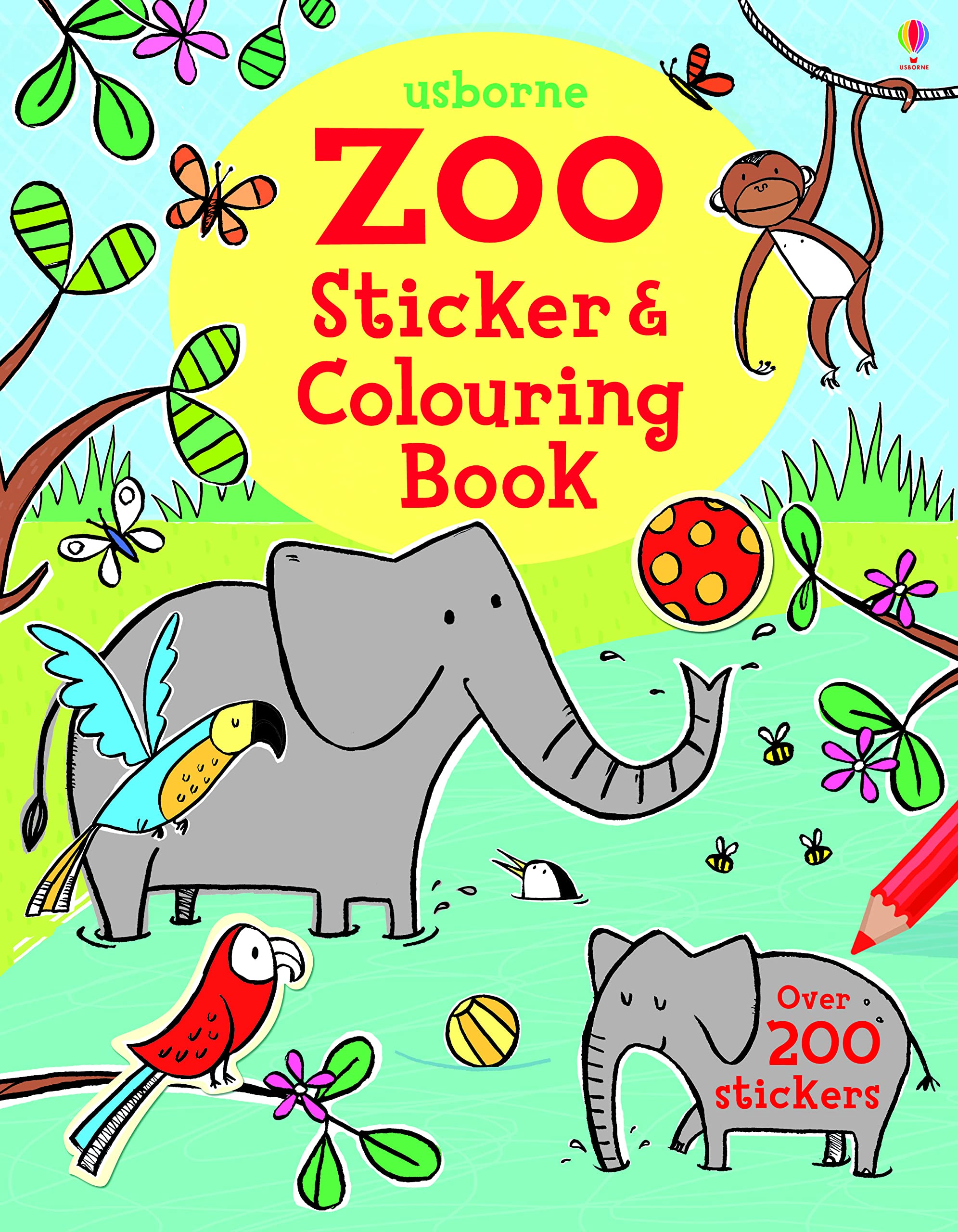 Zoo Sticker and Colouring Book