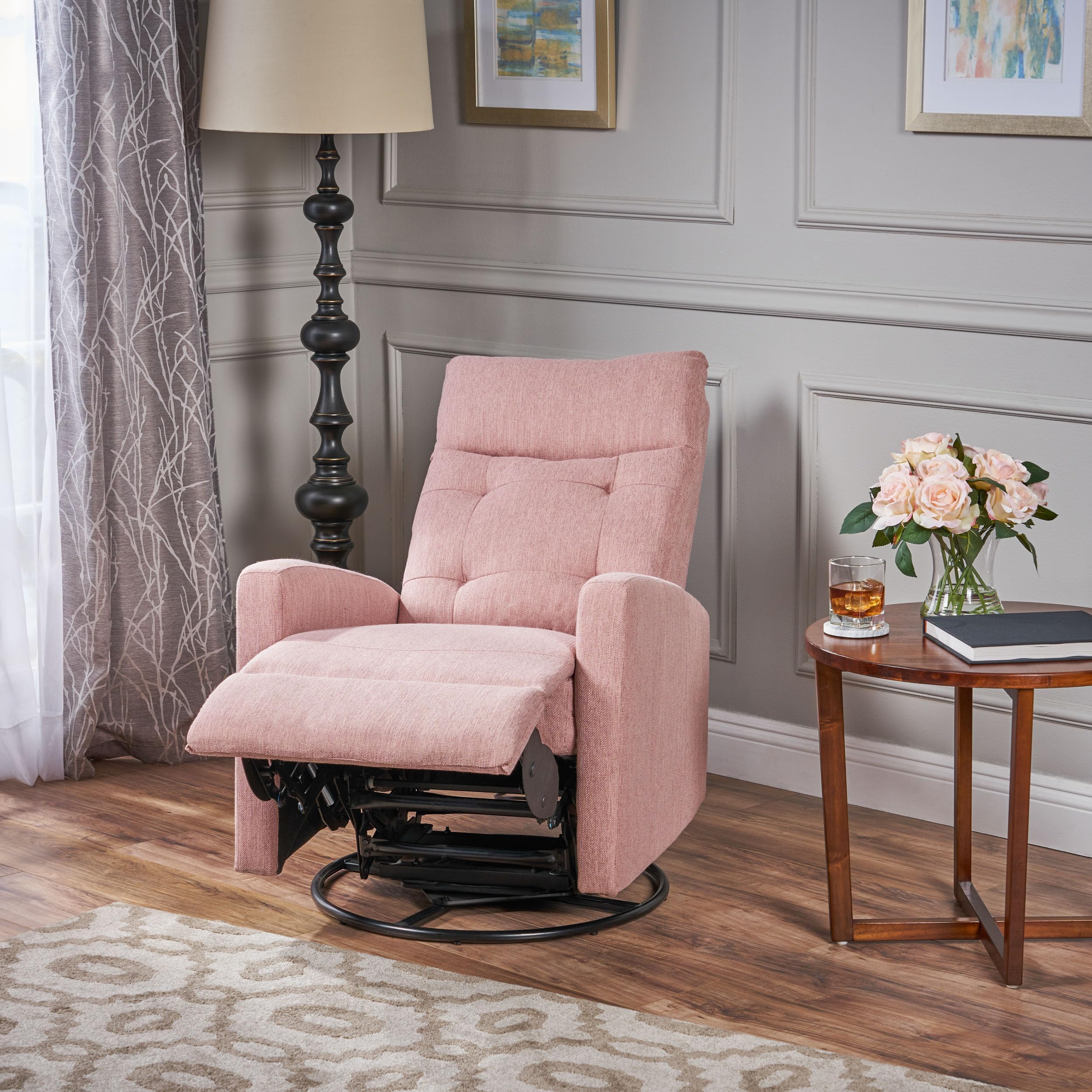 Swivel Rocker Chair Blush Nursery Glider Rocking Chair Nursery - Main Image