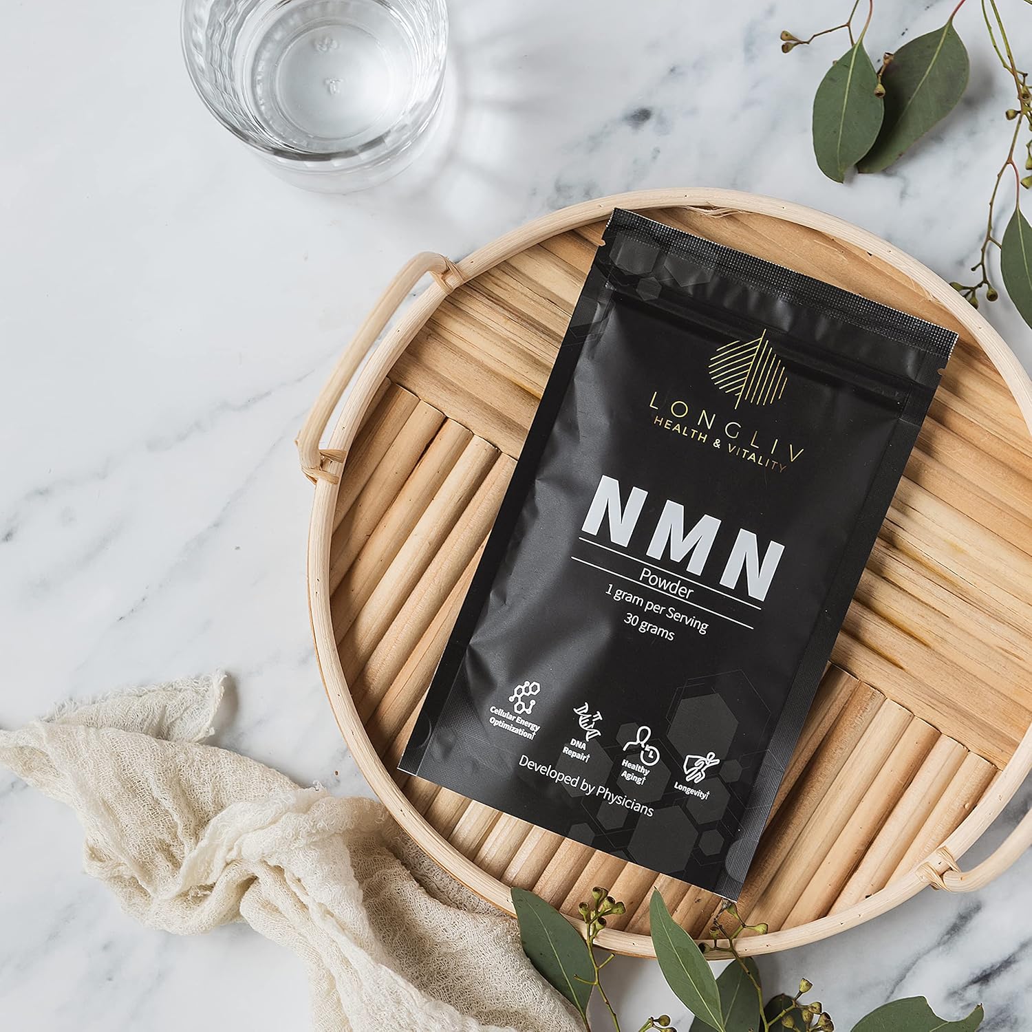 NMN Supplement – Advanced NMN Nicotinamide Mononucleotide Powder – Physician Formulated NMN Supplements 1000mg for Cellular Energy Optimization – Made in USA - Premium Potency - 30g - Image 3