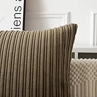 Vista 154 de UGASA - Juego de 2 fundas de almohada de terciopelo a rayas, funda decorativa para cojín con cremallera oculta para el hogar, sofá, dormitorio