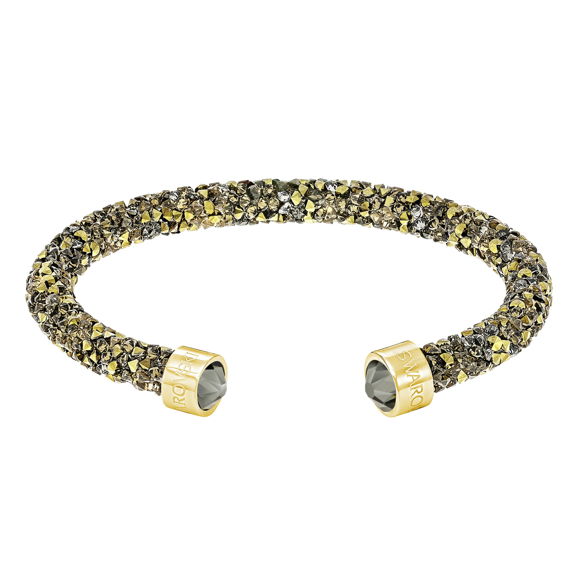 Swarovski Bracciale rigido Crystaldust, Dorato