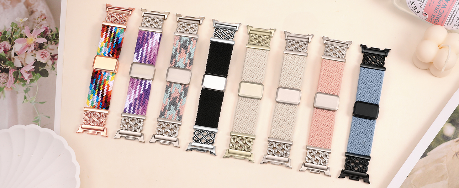 JL&C 腕章 SILK ARMBAND シルク製 Amazon.com: Braided Stretchy Band for Samsung Galaxy Watch 9/8