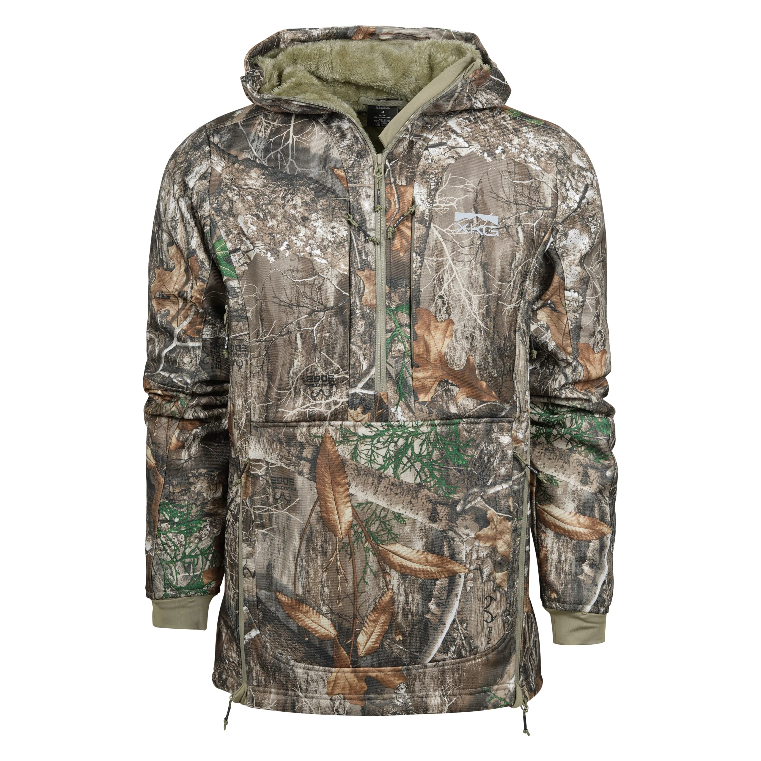 King's Camo Men's XKG Wind-Defender Anorak, Realtree Edge, 4X-Large