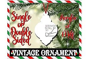 Ceramic Sublimation Christmas Ornament Blanks