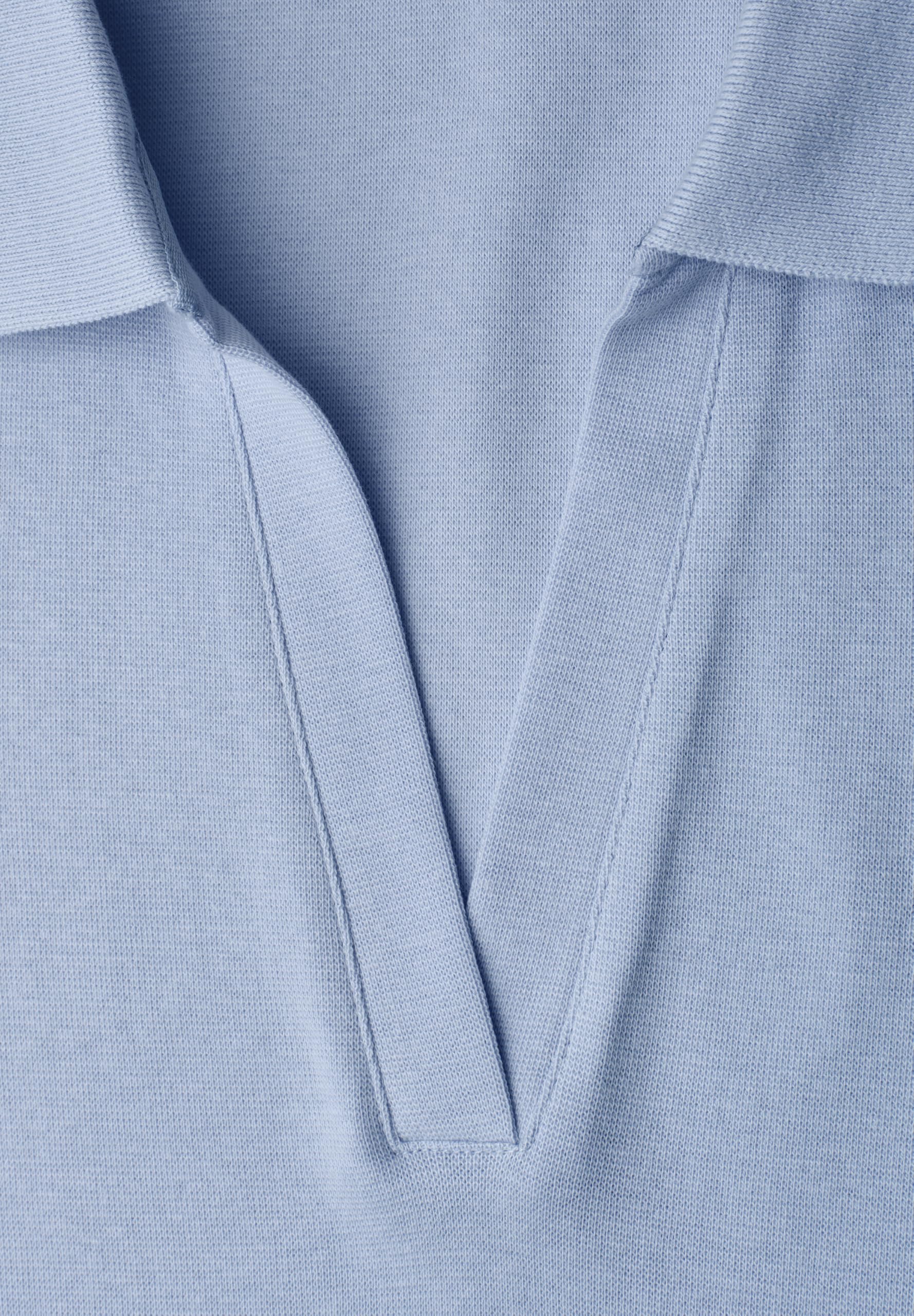 Street One Kurzarm Poloshirt mit Split Neck