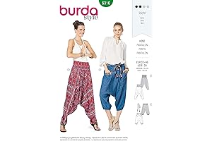 BURDA Style Sewing Pattern 6316 - Misses' Harem Pant, A(6-8-10-12-14-16-18-20)