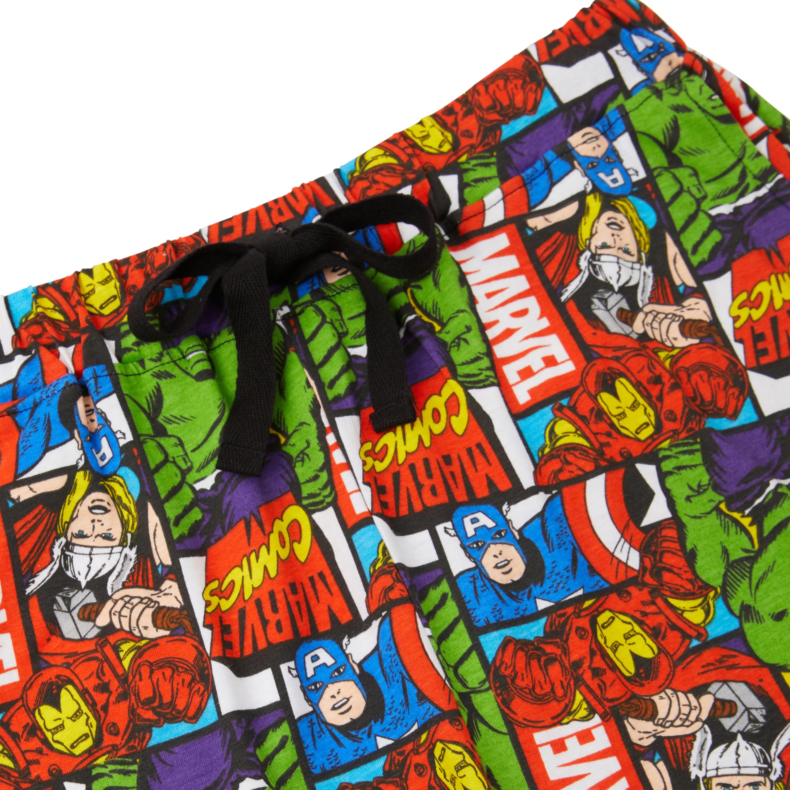 Marvel - Confezione da due Pantaloncini da Salotto da Uomo - Spider-Man, Hulk, Capitan America, Iron Man & Thor - 100% Cotone