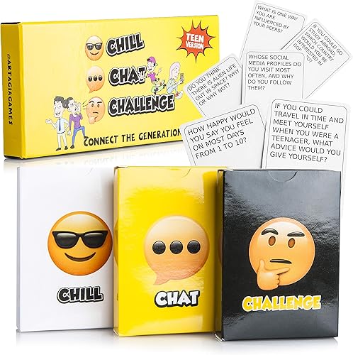 Divertido juego de habilidades sociales y terapia para adultos y adolescentes: juego familiar de CBT para conversaciones terapéuticas y mejores