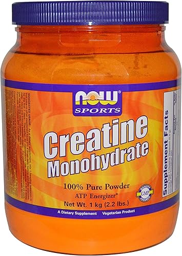 Now Foods Monohidrato de creatina, 2.2 libras. Paquete de 4