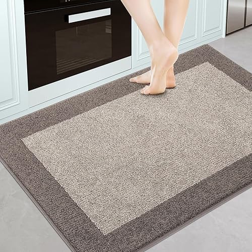 Miniatura 51 de Alfombra de cocina lavable a máquina de 24 x 36 pulgadas, tapete de cocina antideslizante para piso, alfombra de entrada absorbente para dormitorio