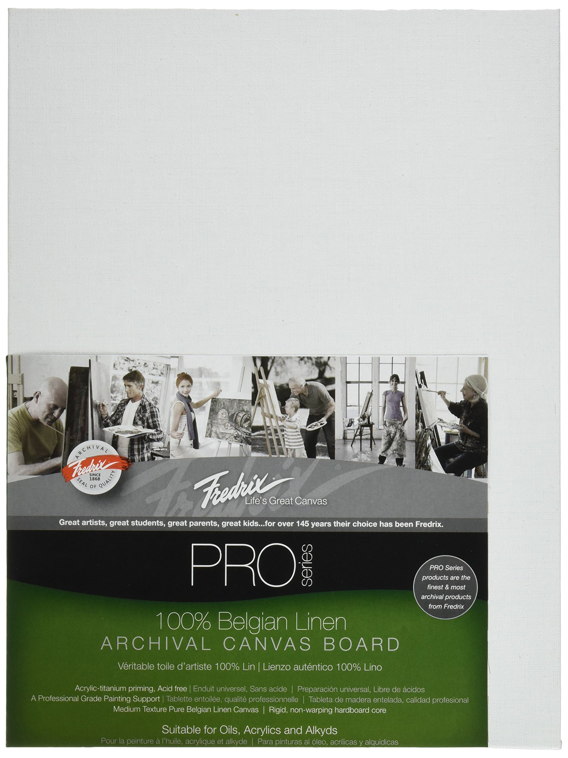 FredrixTara Materials 9x12 Linen Archival Canvas Board