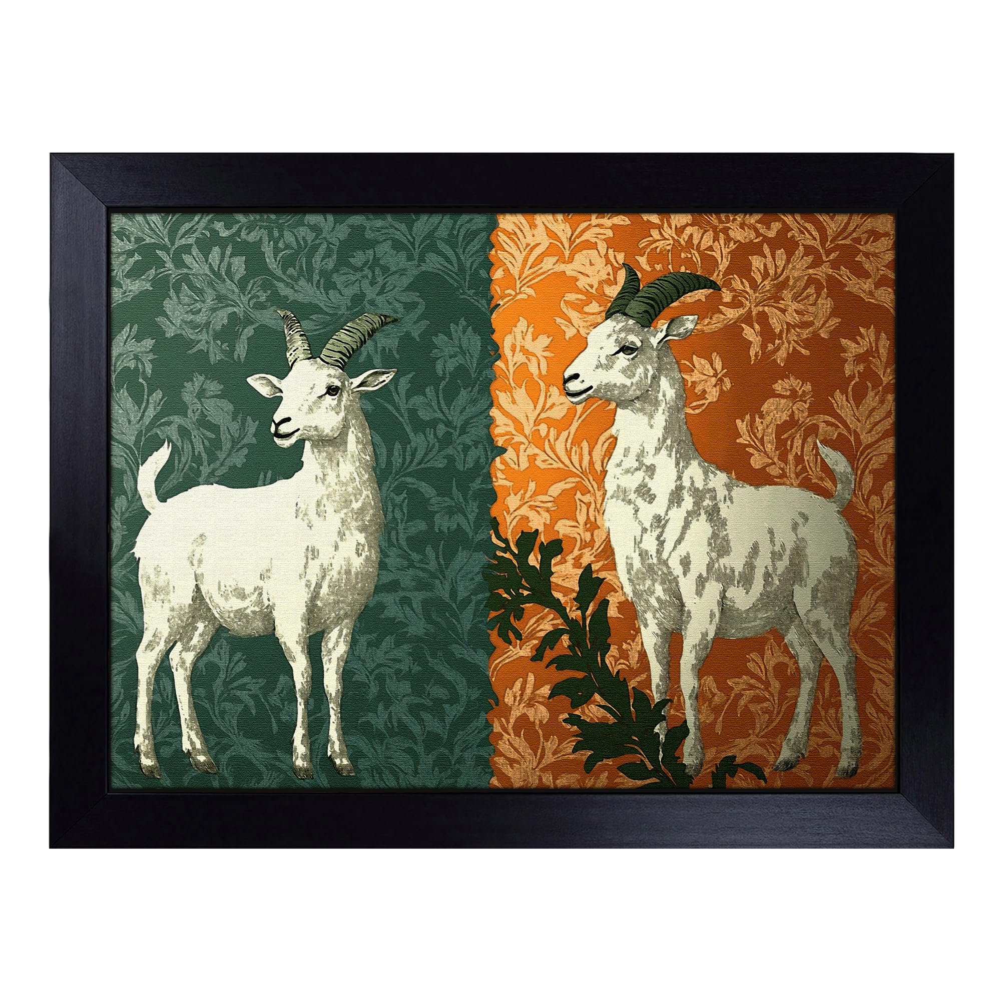 Goat Pattern | Lap Tray with Padded Cushion, Portable Surface with Bean Bag Base, Perfect Surface for Working, Crafting, TV Eating and Laptop Use