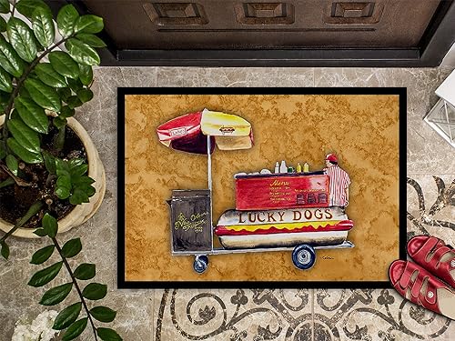 Miniatura 3 de Caroline's Treasures 8781JMAT - Felpudo para perros calientes, 24 x 36 pulgadas, para interiores y exteriores, para entrada, antideslizante,