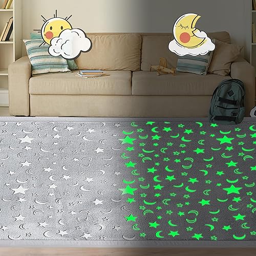 Miniatura 7 de MAXYOYO Tapete de juego para bebé, 1.2 pulgadas de grosor, espuma viscoelástica, suave alfombra acolchada con respaldo antideslizante, alfombra de