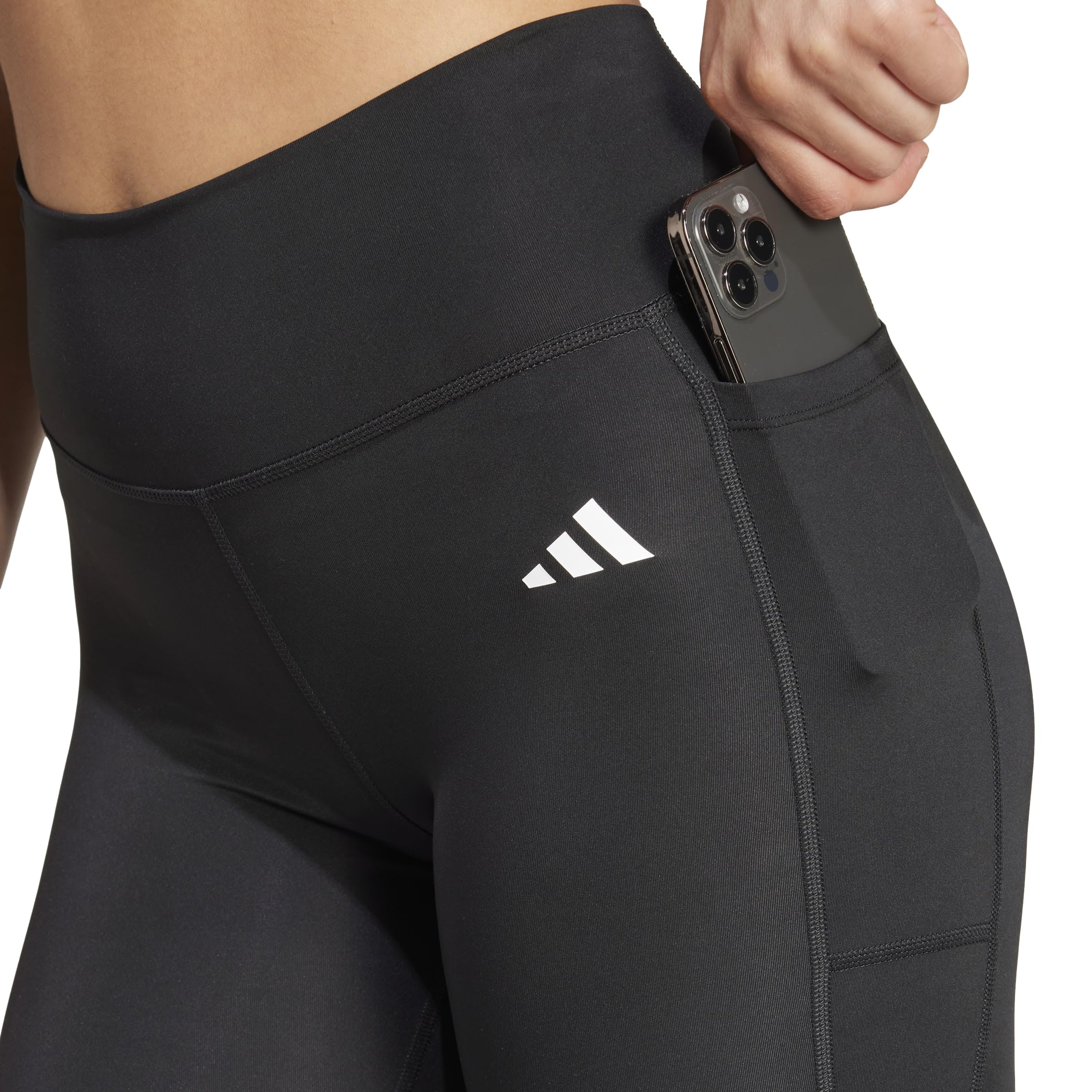 adidas Optime Essentials Stash Pocket Full Length Leggings - Rajstopy Kobiety