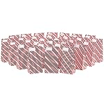 Hallmark Red and White Stripe Party Favor and Wrapped Treat Bags with Gift Tag Stickers (30 Bags, 30 Labels) for Christmas, Valentines Day, Birthdays, May Day, Care Packages and More