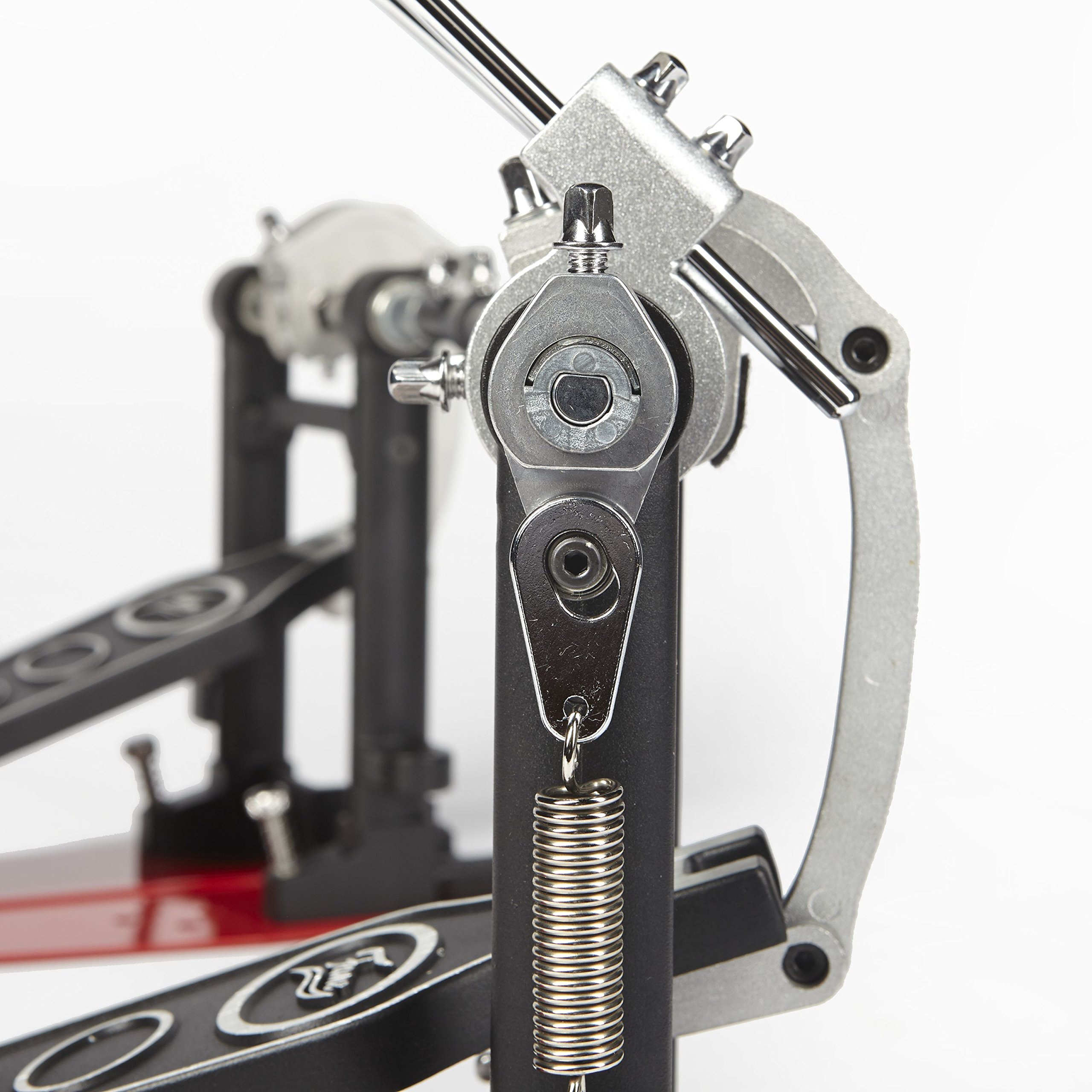 Fame DFP9001D Direct Drive Doppelpedal, Robuste Doppelfußmaschine, Einstellbare Federspannung, Doppelsäulen-Konstruktion, Splitboard Trittplatten, Bodenplatten, Ideal für Proberaum, Bühne, Studio
