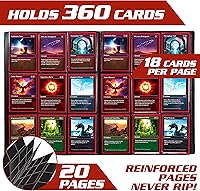 Vista 2 de Monster Binder - Álbum de tarjeta coleccionables, 9 bolsillos para tarjetas, retiene 360 de Yugioh, Magic, y Pokémon