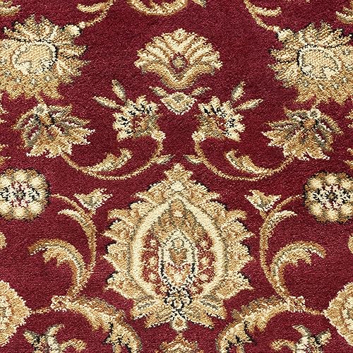 Miniatura 8 de Alfombra de área de 11 x 15 para sala de estar, comedor, dormitorio, entrada, alfombras para sala de estar, tradicional, oriental, interior, rojo 10