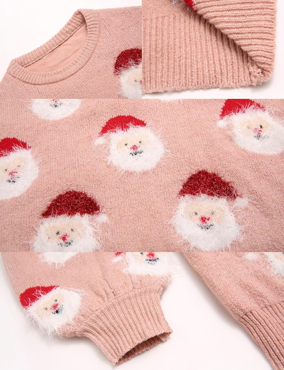 Ugly Christmas Sweater Women Funny Santa Xmas Cute Snowflake Holiday Party Knitted Pullover Tops - Image 9