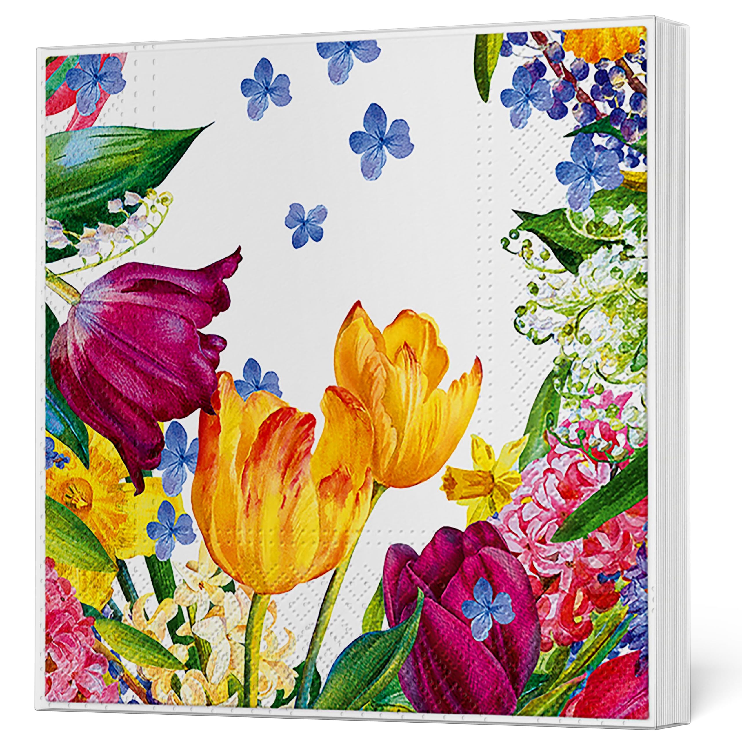 Tete a Tete 3Ply Flowery Tissue Paper Napkins Decoupage Serviettes 33cm x 33cm - 1/4 Folded (Pack of 20) (Botanical Memories) — view 6