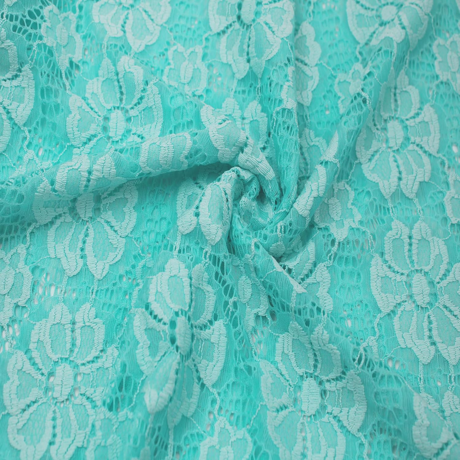 58/60" Wide Nylon Spandex Stretch Catherine Pattern Vintage Lace Fabric by The Yard-for Apparel, Fashion, Crafts, Accessories, Decorations, Wedding, and DIY