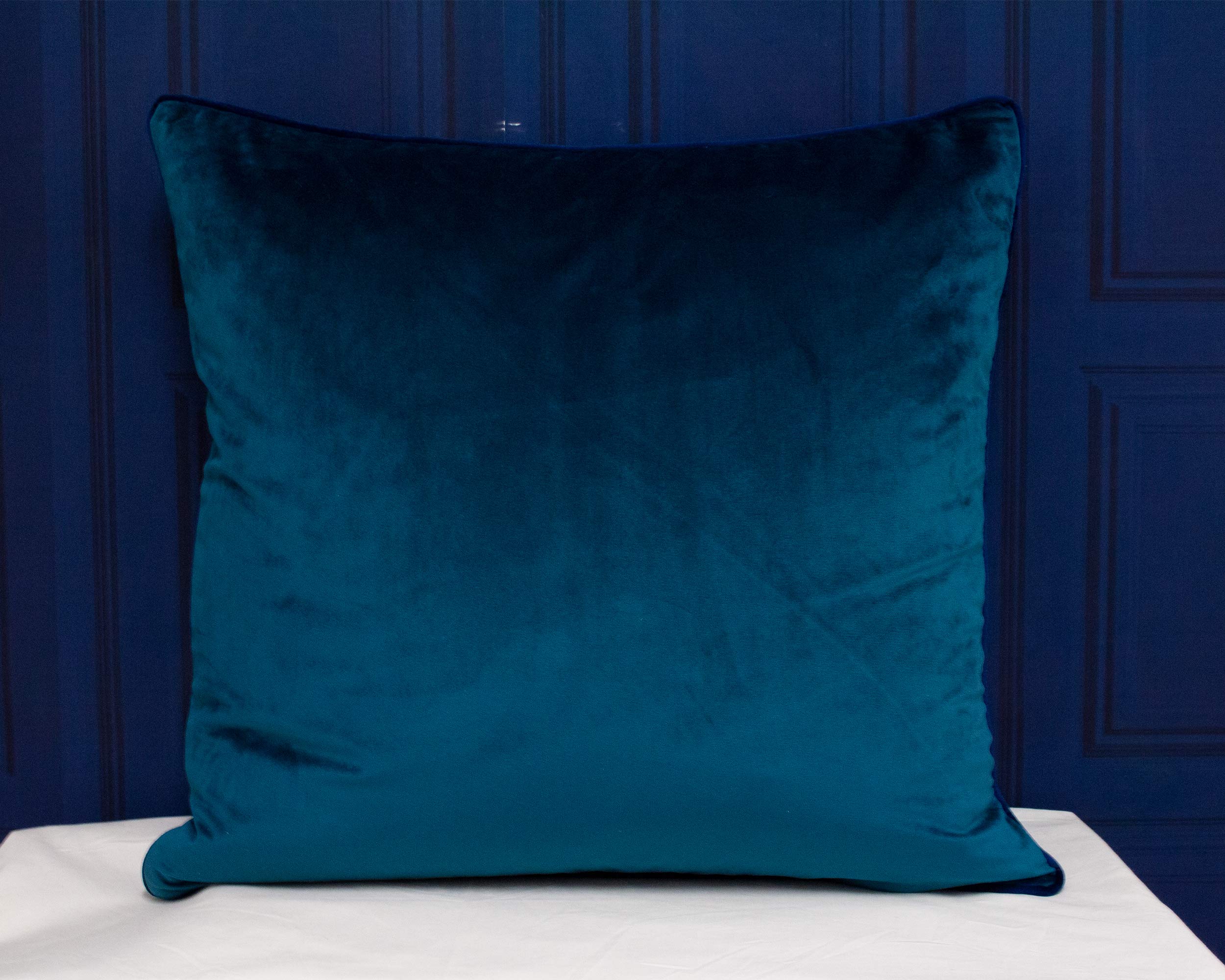 Riva Paoletti - Meridian Inspired Collection,Teal/Navy,55x55cm - Image 2