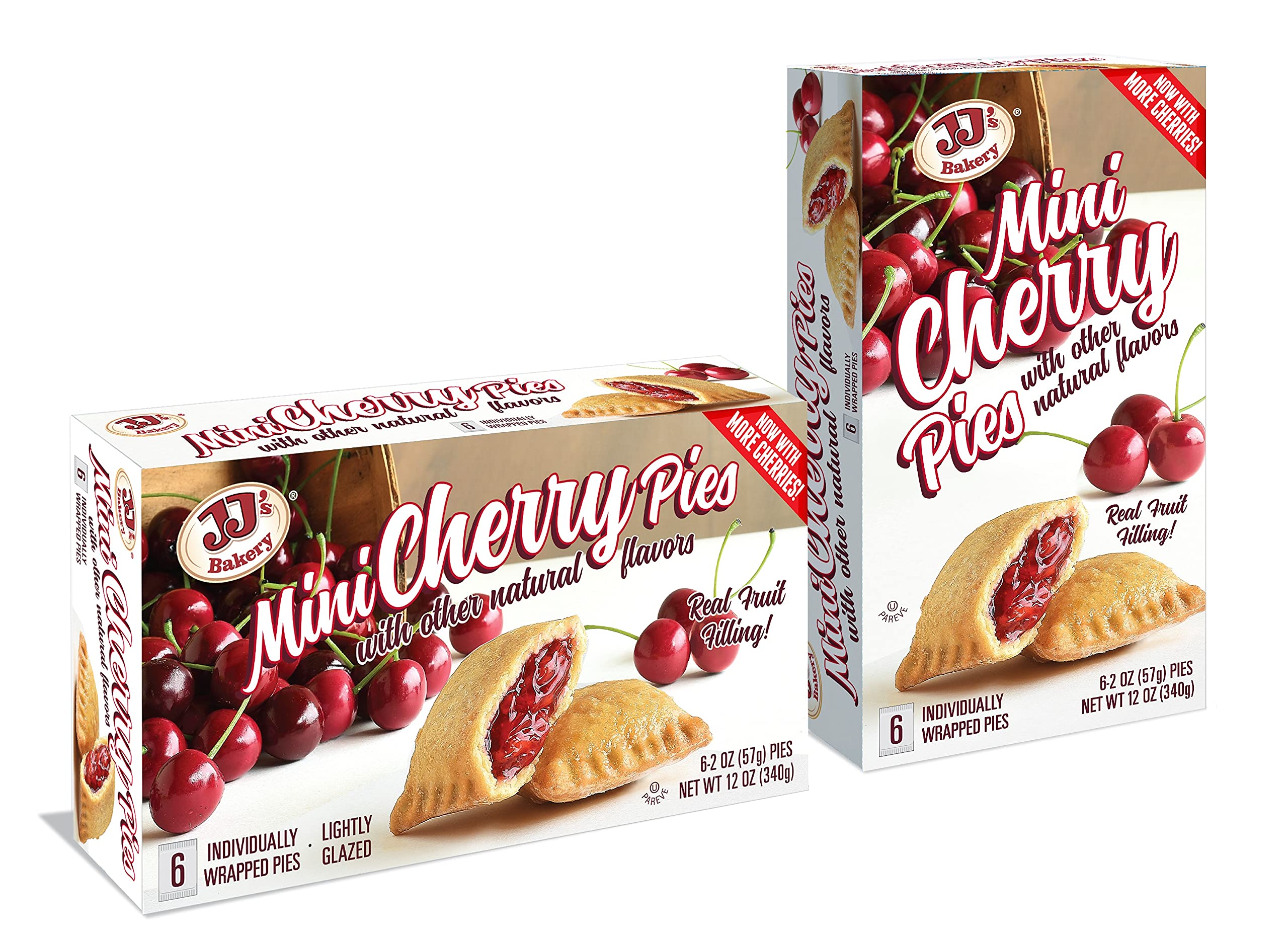 Amazon.com: JJ's Bakery Mini Cherry Pie | 12 Count : Grocery