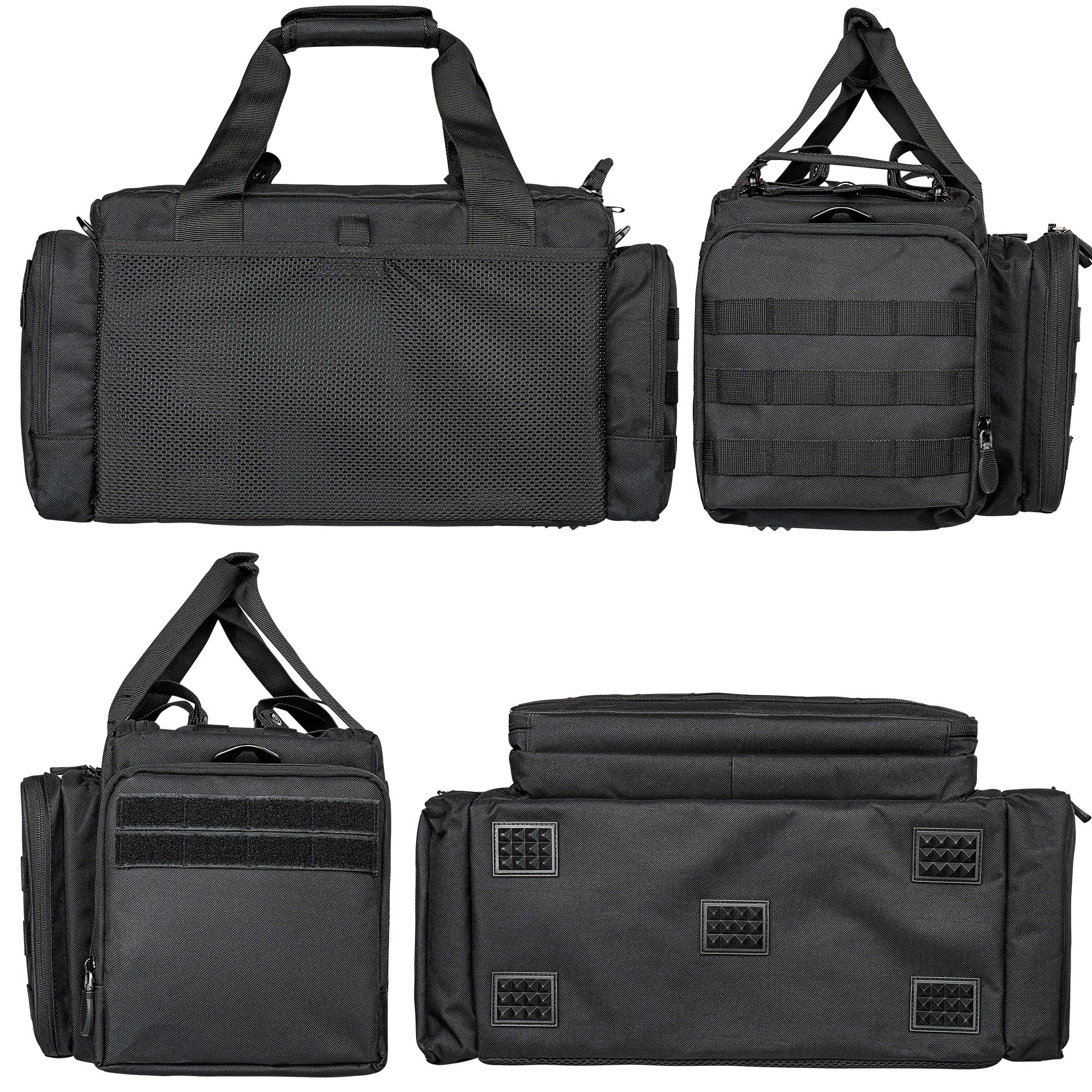 DÖRR Waffentasche ProTac, Taktische Einsatztasche für Schießsport, Airsoft, Jagd & Outdoor, Angeln, Kurzwaffentasche für Munition, Magazine & Zubehör, abschließbare Pistolentasche, Robustes Polyester