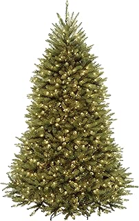 National Tree 7 Foot Dunhill Fir Tree with 700 Clear Lights, Hinged (DUH-70LO) - coolthings.us