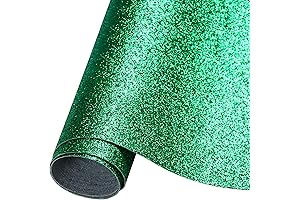 Sparkling Green Faux Leather Glitter Sheets: Elevate Your Crafts to New Heights