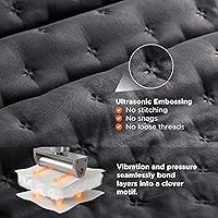 Vista 4 de Bedsure Edredón King – Ropa de cama de edredón ultrasuave para dormitorios modernos y escandinavos, edredón ligero para todas las estaciones