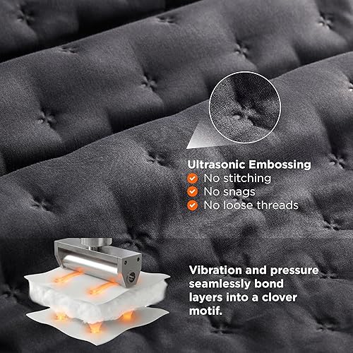 Miniatura 4 de Bedsure Edredón King – Ropa de cama de edredón ultrasuave para dormitorios modernos y escandinavos, edredón ligero para todas las estaciones