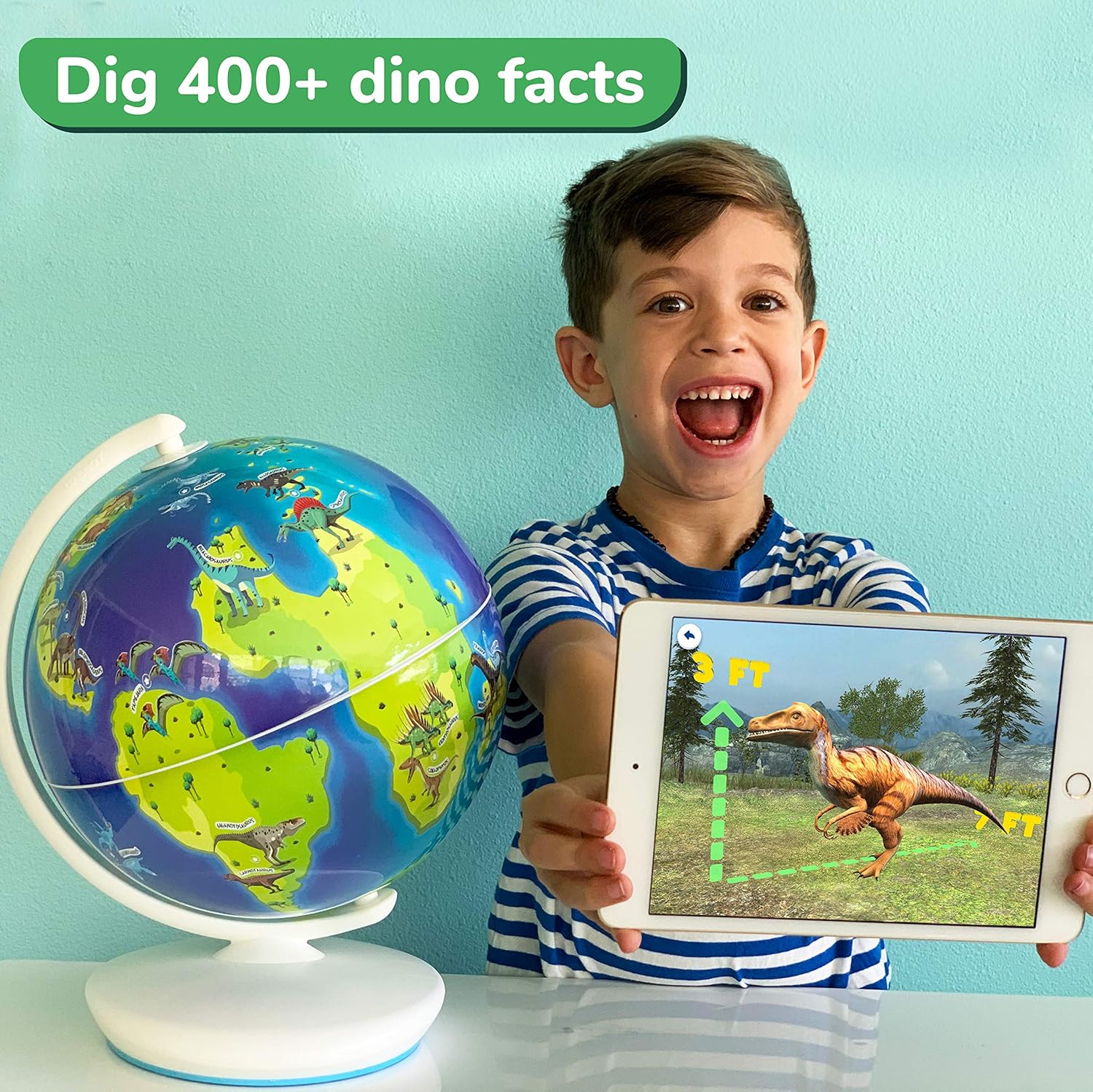 Nеw Prоduсt Orboot by PlayShifu - Earth and World of Dinosaurs (app Based) Set of 2 Interactive AR Globes for STEM Learning at Home