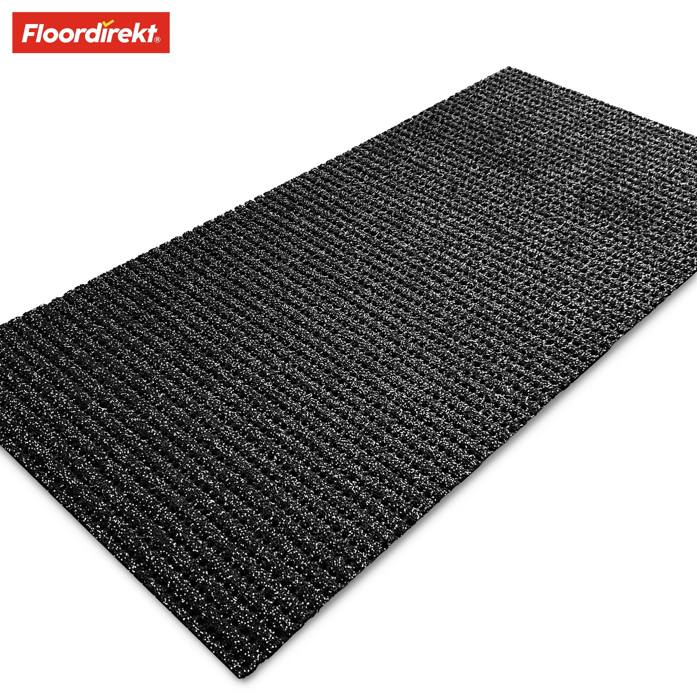 Floordirekt Sicherheitsmatte gegen Glätte - Outdoor Teppich mit Rutschfester Granulat Beschichtung - Antirutschmatte für Außenbereich - 120 cm Breite und viele Farben und Längen (1 m, anthrazit)