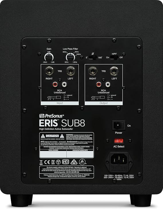 PreSonus Eris Sub 8 Compact Studio Subwoofer
