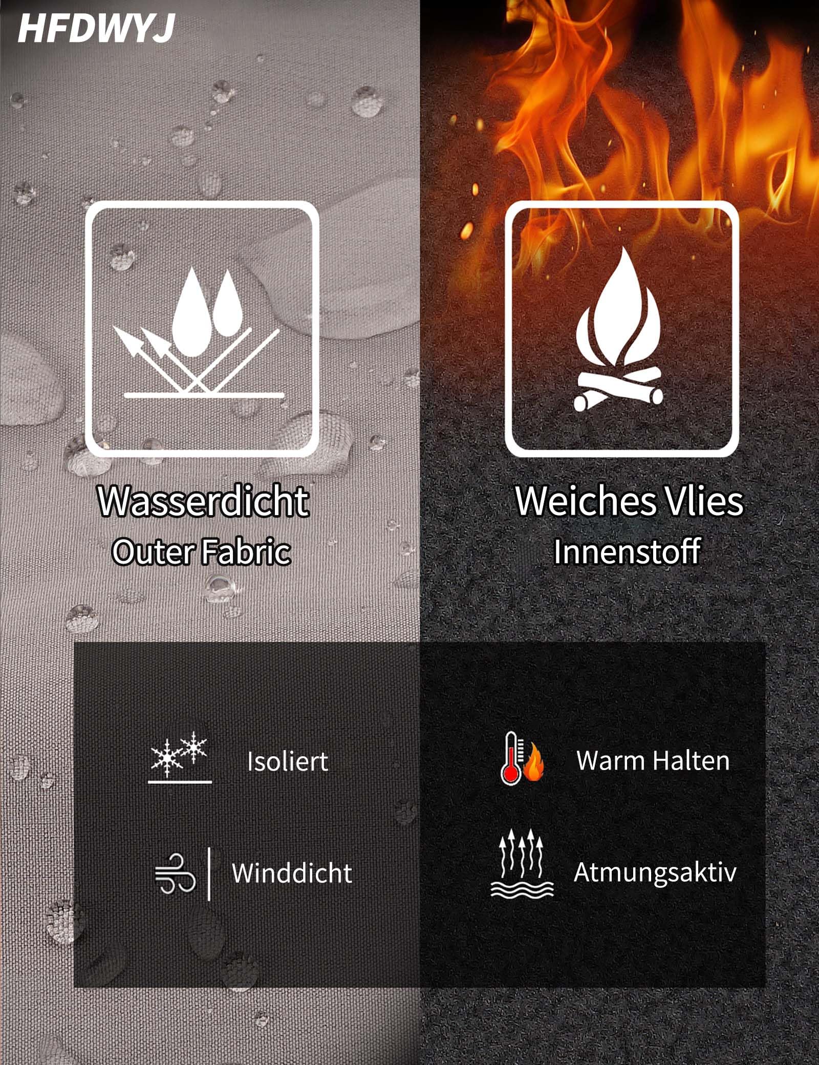 HFDWYJ Pantaloni Trekking Uomo Invernali Impermeabile Pantaloni Uomo per attività All'aperto da Sci Neve Arrampicata Escursionismo Caldo