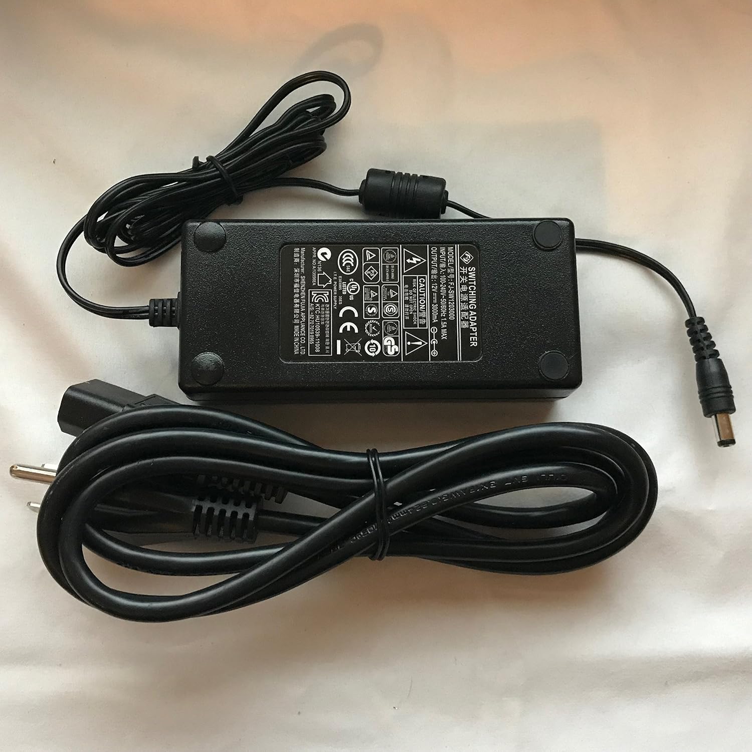 Switching Adapter FJSW1203000 UL AC Power Supply 12V